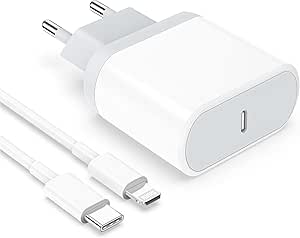 Anigaduo Cargador iPhone Carga Rapida Replacement for iPhone 14/14 Plus/14 Pro/14 Pro Max/13/12/11/XS/XS MAX/XR, 25W USB C Enchufe Rapido 2M Cable USBC Rápida Cabezal Pared Charger Adaptador Corrient